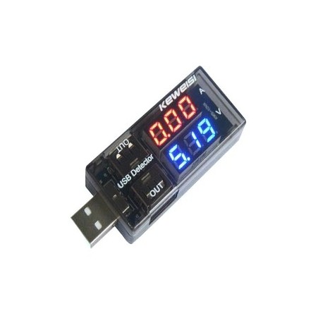 USB áram- és feszültségvizsgáló USB feszültség- és árammérő USB-áram- és feszültségmérő kettős mérő