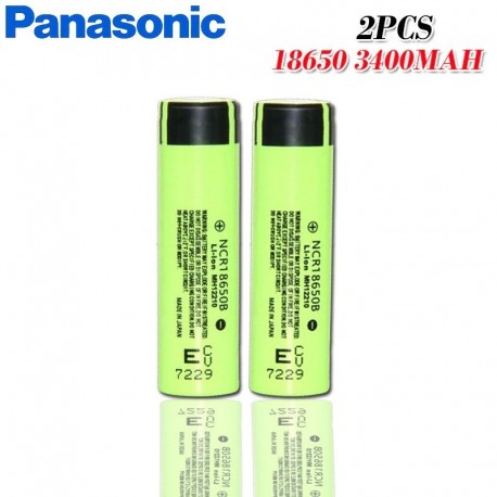 Névleges feszültség: 3,7 V - 2db panasonic új eredeti 3.7V 18650 NCR18650B 3400mah lítium újratölthető akkumulátor