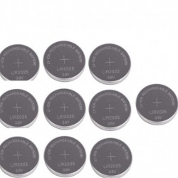 Névleges feszültség: 3,6 V - 10PCS ÚJ LIR2025 újratölthető akkumulátor BMW autós kulcs lítium-ion gomb / érme