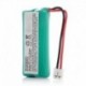 2.4V 800mAh Ni-MH vezeték nélküli telefon akkumulátor Uniden BT-1011 BT-1018 BT101