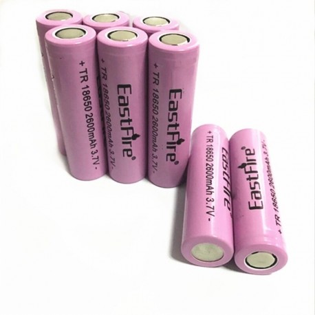 8PCS Bettery 18650 újratölthető akkumulátor 3.7v 2600MAH kapacitású újratölthető Li-ion akkumulátor 18650