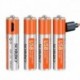 Forró eladó 4db SORBO 1.5V 400mAh újratölthető AAA Lipo akkumulátor 4 az 1-ben töltőkábellel