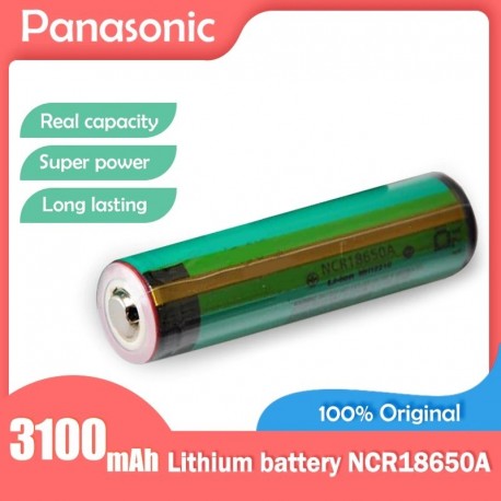 Névleges feszültség: 3,7 V - 100 -ban eredeti Panasonic NCR18650A 3.7V 3100mah 18650 újratölthető lítium akkumulátor