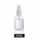 20PCS - 100/50 / 30ml hordozható kicsi, átlátszó műanyag üres spray alkoholos fertőtlenítő vízpermet antibakteriális
