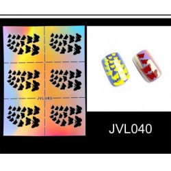 Matricás sablon körömhöz - műkörömhöz - 040 - JVL040 verzió