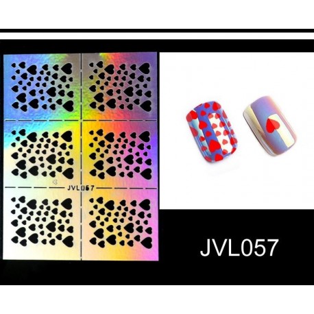 Matricás sablon körömhöz - műkörömhöz - 057 - JVL057 verzió