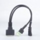 DB15 a Honda 4Pin   Chunfeng 3Pin 2in1 motorkerékpár OBD átalakító kábelhez Automobile Diagnostic OBD2 3 PIN 4 PIN A DB