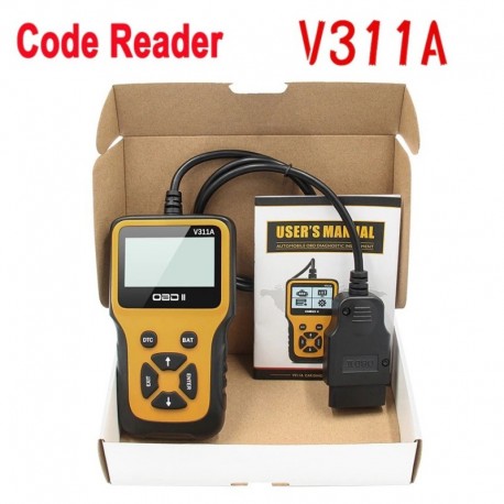 Új V311A Professional ECU hibák szkenner autó OBD OBD2 ELM327 kódolvasó diagnosztikai eszköz 128 X 64 pixel kijelző
