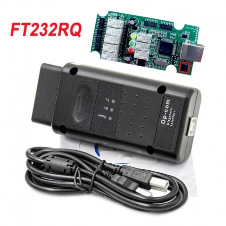 Jó OPCOM 2014V V1.99 FTDI FT232RQ ÚJ OPCOM 120309a az OPEL Car Diagnostic Tool op com 1.99 USB interfész OBD2