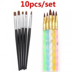 Körömfestő - Körömdíszítő szett - 6-os szett - 10db ecset