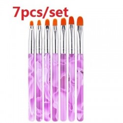 Körömfestő - Körömdíszítő szett - 11-es szett - 7db ecset