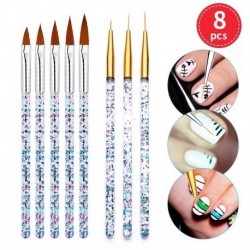 Körömfestő - Körömdíszítő szett - 18-as szett - 8db ecset