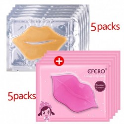 10Pack - Kollagén ajakmaszk tapasz öregedésgátló ránctalanító alátét ajkak dúsabb maszkok hámlasztás tartós