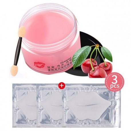 1palack és 3db - Kollagén ajakmaszk Plumper Anti Aging Moisture Essence gélfolt ajak alvómaszk