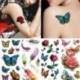 3PCS - Ideiglenes tetoválás matricák Vízátadó tetoválások a Body Art hűvös 3D vízálló ideiglenes tetoválásai