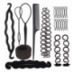 11db E stílus - Fánk zsemle készítő DIY női hajkiegészítők Zsinór stílusú hajtűk Barrettes Twist hajcsipeszek