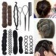 11db E stílus - Fánk zsemle készítő DIY női hajkiegészítők Zsinór stílusú hajtűk Barrettes Twist hajcsipeszek