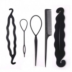 5db I stílus - Fánk zsemle készítő DIY női hajkiegészítők Zsinór stílusú hajtűk Barrettes Twist hajcsipeszek
