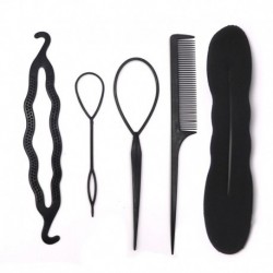 5db G stílus - Fánk zsemle készítő DIY női hajkiegészítők Zsinór stílusú hajtűk Barrettes Twist hajcsipeszek