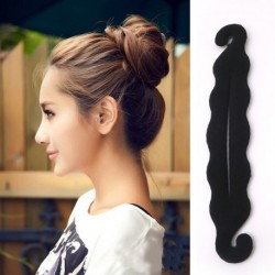 1 DB - DIY Hajkiegészítők Varázsfánk konty készítő Zsinór formázó hajtűk Barrettes Twist hajcsipeszek Frizura fonás