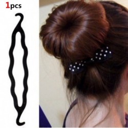 1 DB - DIY Hajkiegészítők Varázsfánk konty készítő Zsinór formázó hajtűk Barrettes Twist hajcsipeszek Frizura fonás