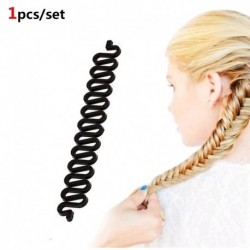 1 DB - DIY Hajkiegészítők Varázsfánk konty készítő Zsinór formázó hajtűk Barrettes Twist hajcsipeszek Frizura fonás