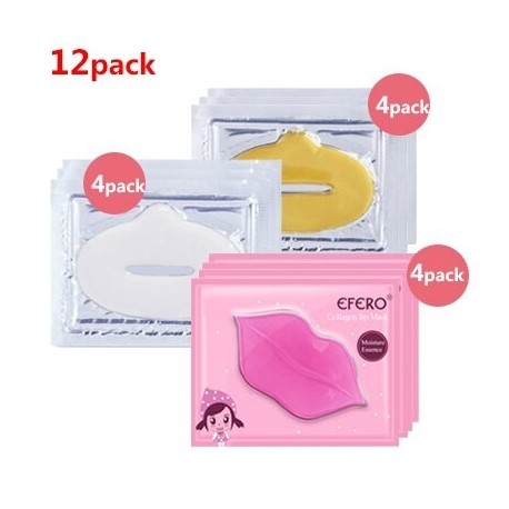 12Pack - Lip Sleeping Mask Plumper ajakápoló gélpárna hidratáló maszk javító vonalak simító szárazság hidratáló