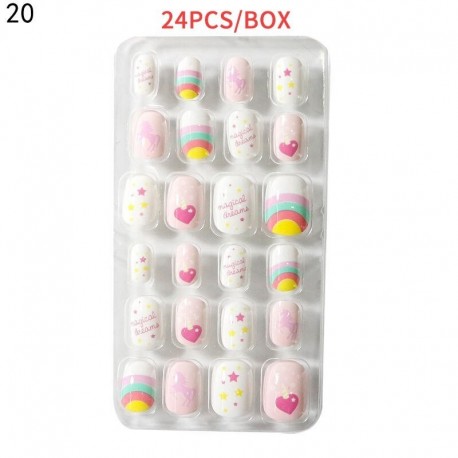 Vegyes - 24db Színes műköröm - 20-as színverzió