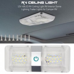 12V 48LED RV mennyezeti lámpa lakóautó belső kupola világítás utánfutó lámpák lakóautóhoz