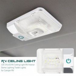 12V 24LED RV mennyezeti lámpa lakóautó belső kupola világítás utánfutó lámpák lakóautóhoz