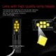 2db LED izzó 3030 12SMD 6000K fehér H3 autó ködlámpa DRL fékhajtólámpa