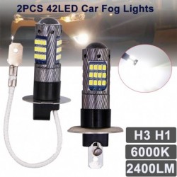 2db 30W 42SMD 2016 LED első hátsó ködlámpa izzólámpa DC12V hajtáslámpa H1/H3