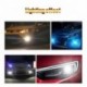 2db 160W H1 fehér 6000K DRL LED fényszóró első hátsó ködlámpa készlet 6000K
