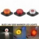 1PC 8 LED teherautó teherautó utánfutó üres oldaljelző jelző jelzőlámpa 24V hátsó figyelmeztetés