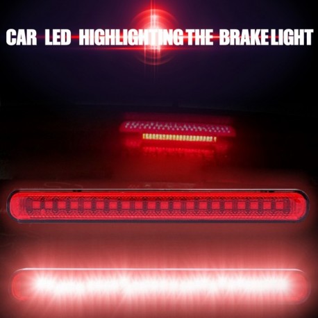 20 LED motorkerékpár autó hátsó köd magasra szerelhető hátsó féklámpa figyelmeztető féklámpa villogó piros