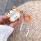Fejhallgató védő tok aranyos tigris Apple Airpods vezeték nélküli fejhallgató 1/2 generációs védőhéj aranyos