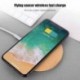 Hordozható Qi vezeték nélküli töltő vékony fa töltőpad Apple iPhone 8 Plus X vezeték nélküli telefon töltőhöz