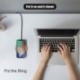 Hordozható Qi vezeték nélküli töltő vékony fa töltőpad Apple iPhone 8 Plus X vezeték nélküli telefon töltőhöz