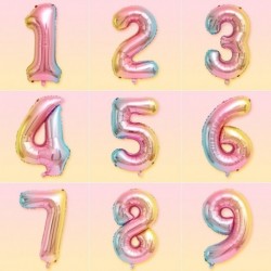 32 hüvelykes fólia születésnapi léggömbök levegő hélium szám léggömb Boldog születésnapot party dekoráció