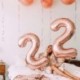 40 hüvelykes fólia születésnapi lufi léggömb szám léggömb Boldog születésnapot party dekoráció rózsa arany