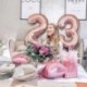 40 hüvelykes fólia születésnapi lufi léggömb szám léggömb Boldog születésnapot party dekoráció rózsa arany