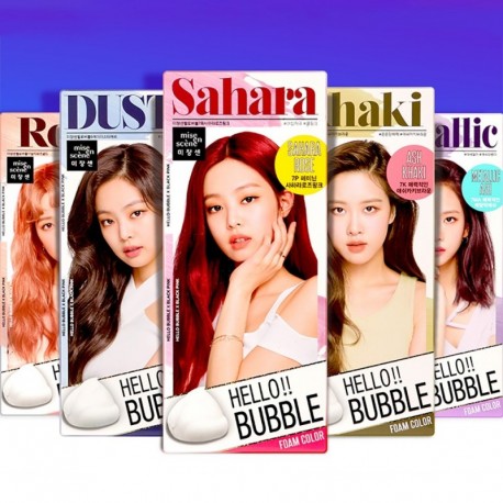 MISE EN SCENE Hello Bubble Hajkrém Félig tartós enyhe biztonságos hajfestő sampon formázó eszköz minden hajhoz