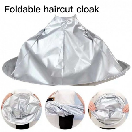 Összecsukható hajvágó köpeny esernyő szalon fodrászat vízálló fodrász speciális hajformázó tartozék kendő