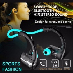 Vezeték nélküli Bluetooth 4.2 fülhallgató Mini zajszűrő fejhallgató nyakpánt Sport 3D sztereó fülhallgató