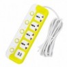 Thaiföldi tápegység USB aljzattal 3 m (9.8ft) 5 aljzat 10A 220V 2000W biztonságos áramforrás