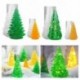 4 csomag 3D karácsonyfa epoxigyanta DIY 3D karácsonyfa szilikon gyanta formák készlet kézzel készített kézműves