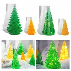 4 csomag 3D karácsonyfa epoxigyanta DIY 3D karácsonyfa szilikon gyanta formák készlet kézzel készített kézműves