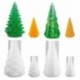4 csomag 3D karácsonyfa epoxigyanta DIY 3D karácsonyfa szilikon gyanta formák készlet kézzel készített kézműves