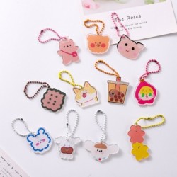 Aranyos medve keksz sorozatú kulcstartó átlátszó akril rajzfilm medál