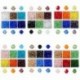 600PCS/Doboz 4mm Bicone alakú üveggyöngy karkötő nyaklánc DIY kiegészítők ékszer ajándék